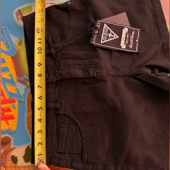 Guess Black Jean Shorts Casual Style - Picture 7 of 10